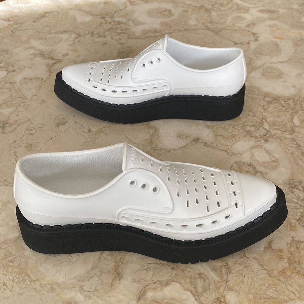 George X Native White Black Platform Creepers - Picture 8 of 15